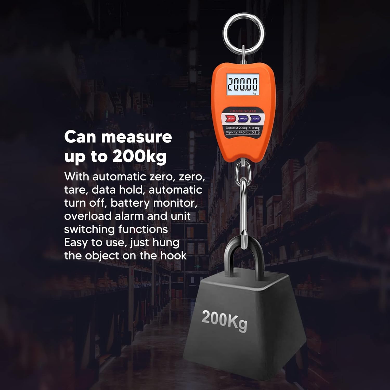 Compact Digital Hanging Scale