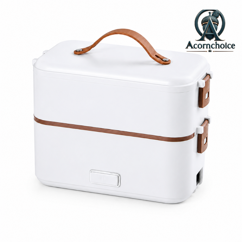 Two Tier Lunch Box for Work School Travel and Picnic