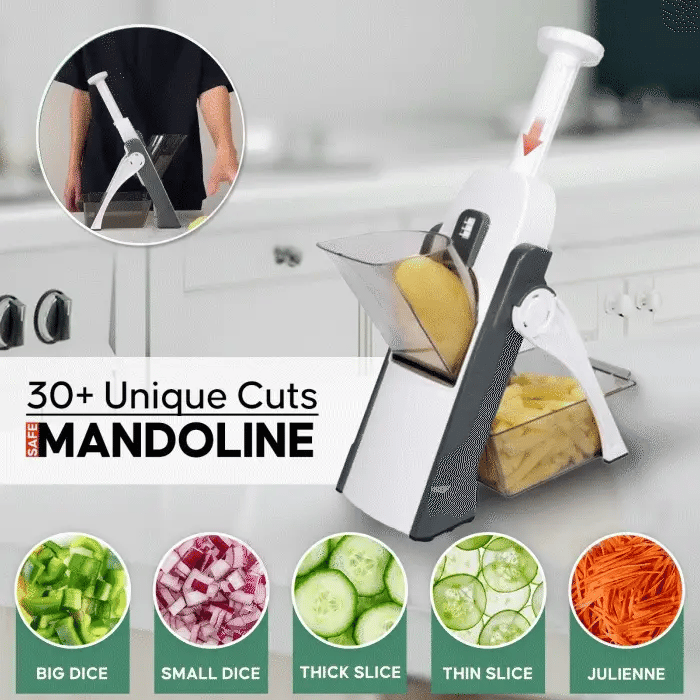 Adjustable Vegetable Cutter, 4-in-1 Mandoline