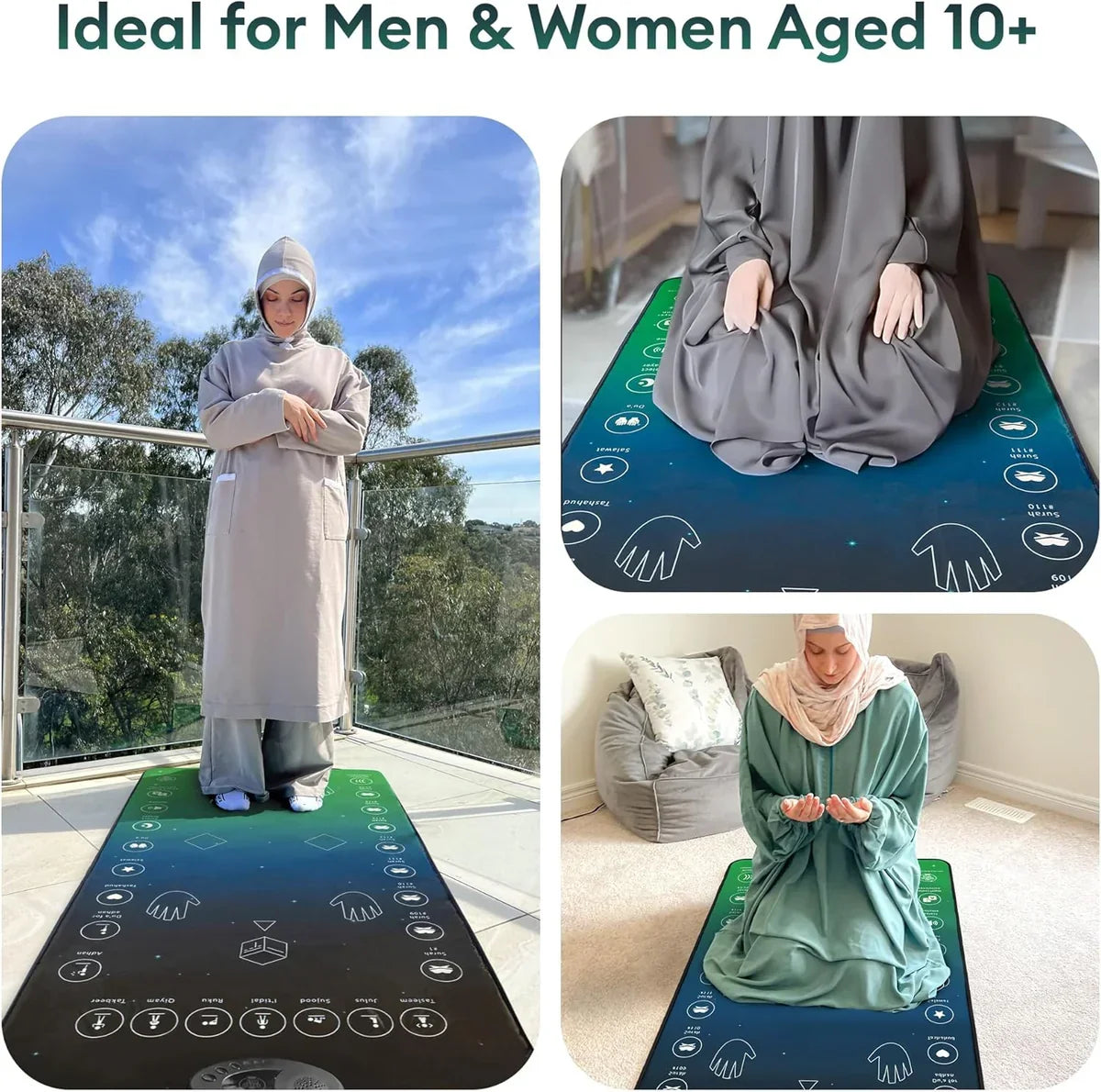 Islamic Smart Prayer Mat for Children & Adult